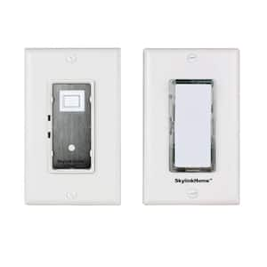 RunLessWire RW9-S2KWH 3-Way Wireless Light Switch Kit with 1 Controller and 2 Light Switches (White)