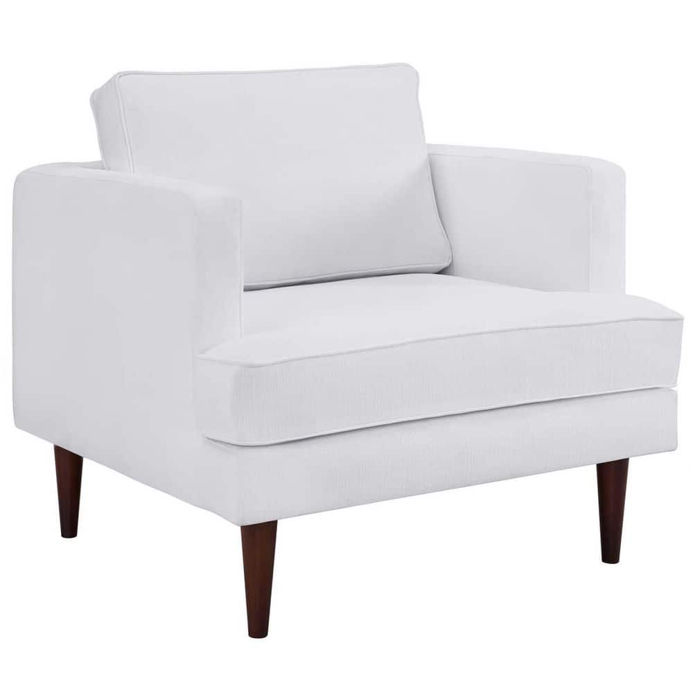Agile Upholstered Fabric Armchair in White price history on PriceWatchPro