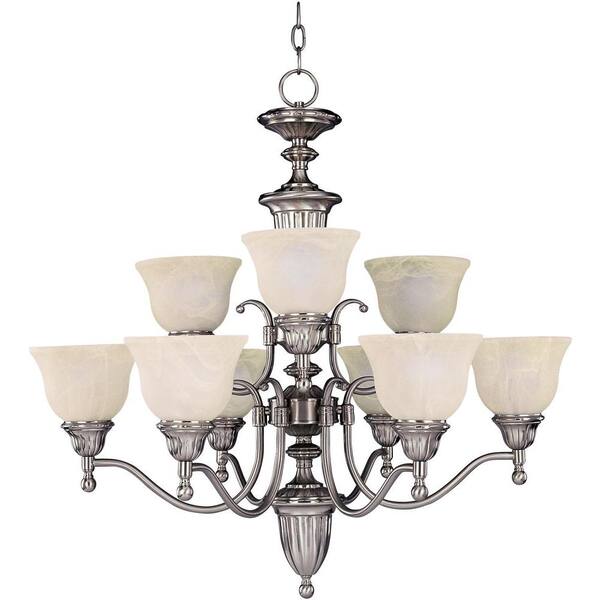 Maxim Lighting Soho 9-Light Satin Nickel Chandelier