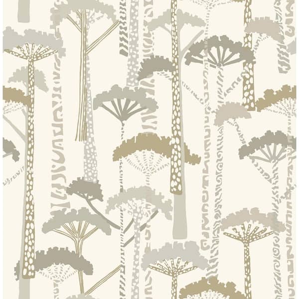 A-Street Prints Gold Unify Forest Wallpaper Sample