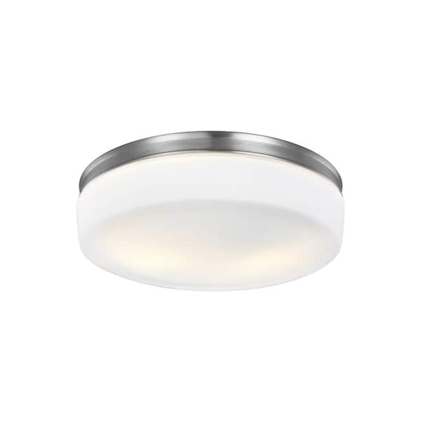 Issen 2-Light Satin Nickel Flush Mount