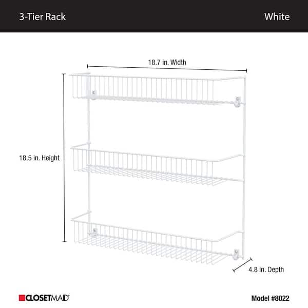 ClosetMaid 18 in. 3-Tier All-Purpose Storage Rack 8022 - The Home