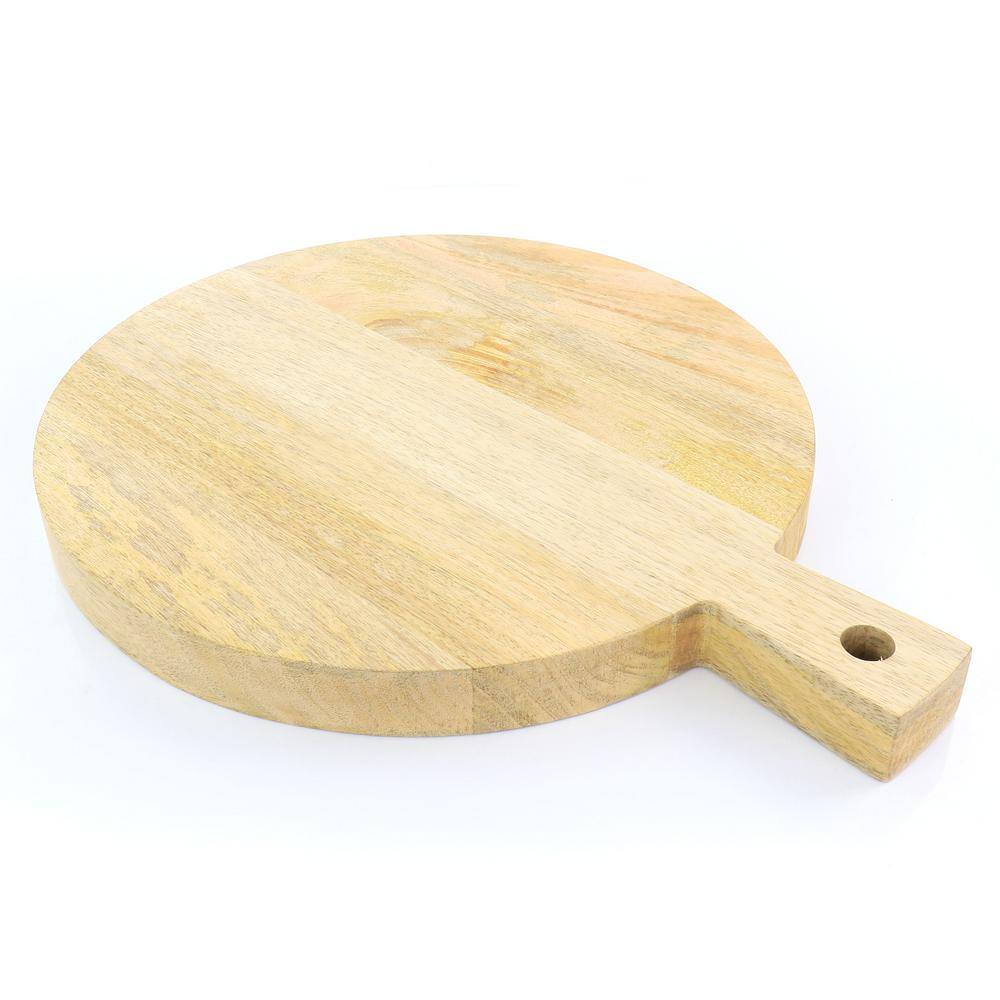 14" Round Mango Wood Charcuterie Serving Board
