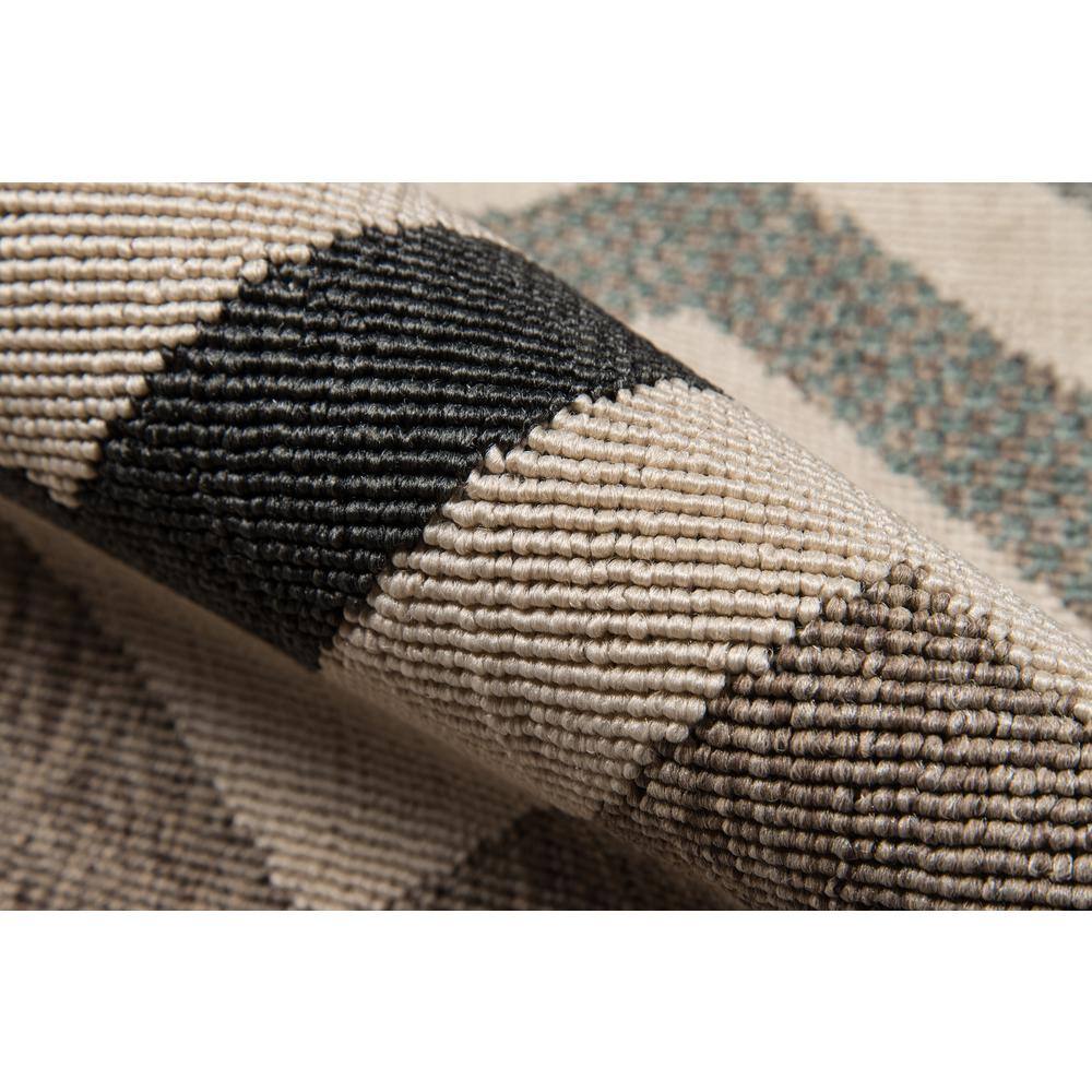 Sage Chevron Flat Woven Indoor/Outdoor Rug 5'3" x 7'6"