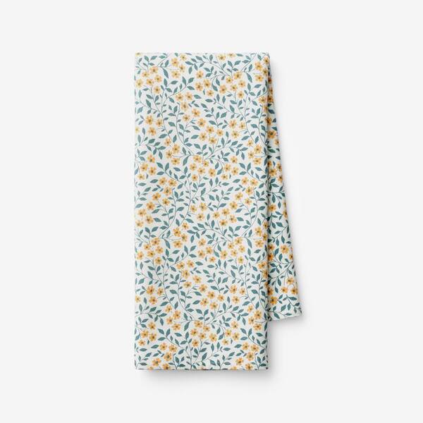 The Company Store Mix and Match Tabletop Dark Green Floral Tea Towel
