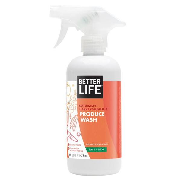 Better Life 16 Oz. Concentrated Lemon Basil Natural Produce Wash Spray
