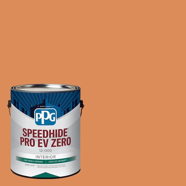 PPG Speedhide Pro EV Zero 1 gal. PPG1198-5 Carrot Cake Semi-Gloss Interior Paint
