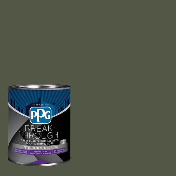 Break-Through! 1 qt. PPG1128-7 Castle Stone Semi-Gloss Door, Trim & Cabinet Paint