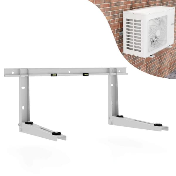 22 in. Heavy-Duty Mini Split Wall Mounting Bracket with Adjustable Crossbar and Levlers