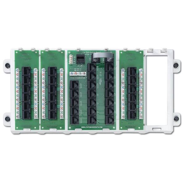 Leviton 18-Port Structured Media Preconfigured Cabling Panel