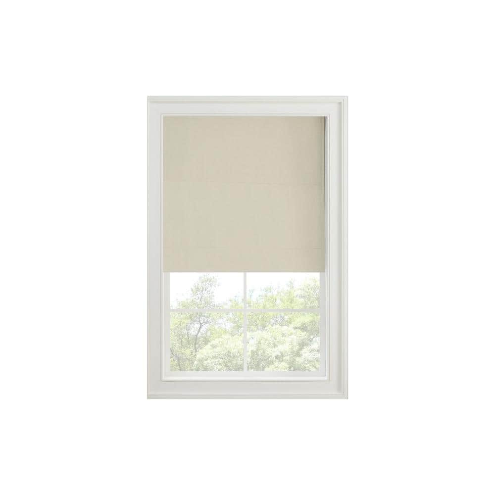Eclipse Faux Silk Gold Cordless 100% Blackout Solid Polyester Roman ...