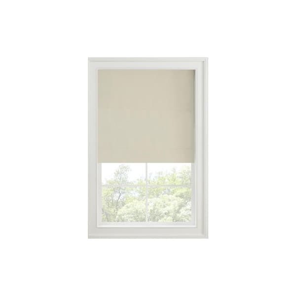 Eclipse Faux Silk Gold Cordless 100% Blackout Solid Polyester Roman Shade 36 in. W x 64 in. L