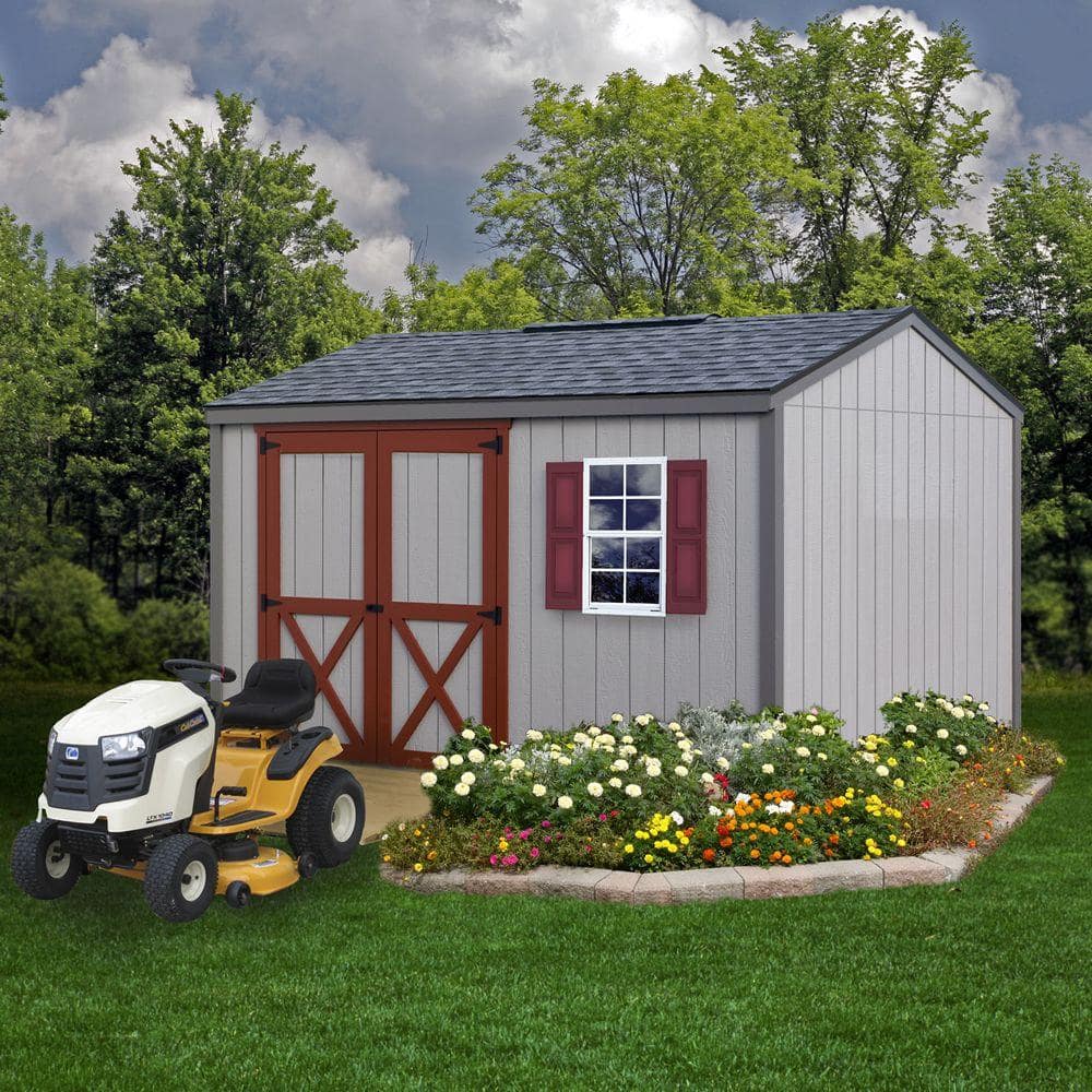 Best Barns Cypress 12 ft. x 10 ft. Wood Storage Shed Kit with Floor ...