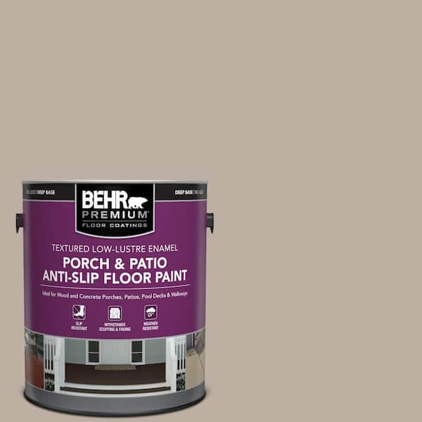 BEHR PREMIUM 1 gal. #N210-3 Barista Textured Low-Lustre Enamel Interior/Exterior Porch and Patio Anti-Slip Floor Paint