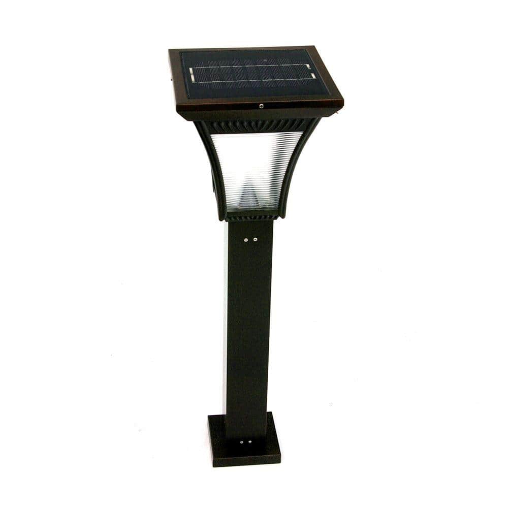 Solar Powered Tall LED Pathway Light LD-01 - The Home Depot