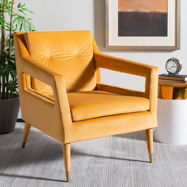 marigold velvet chair