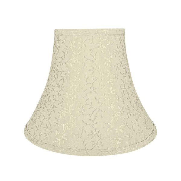 Vine Leaf Design Bell Lamp Shade, Beige Lamp Shades Uk