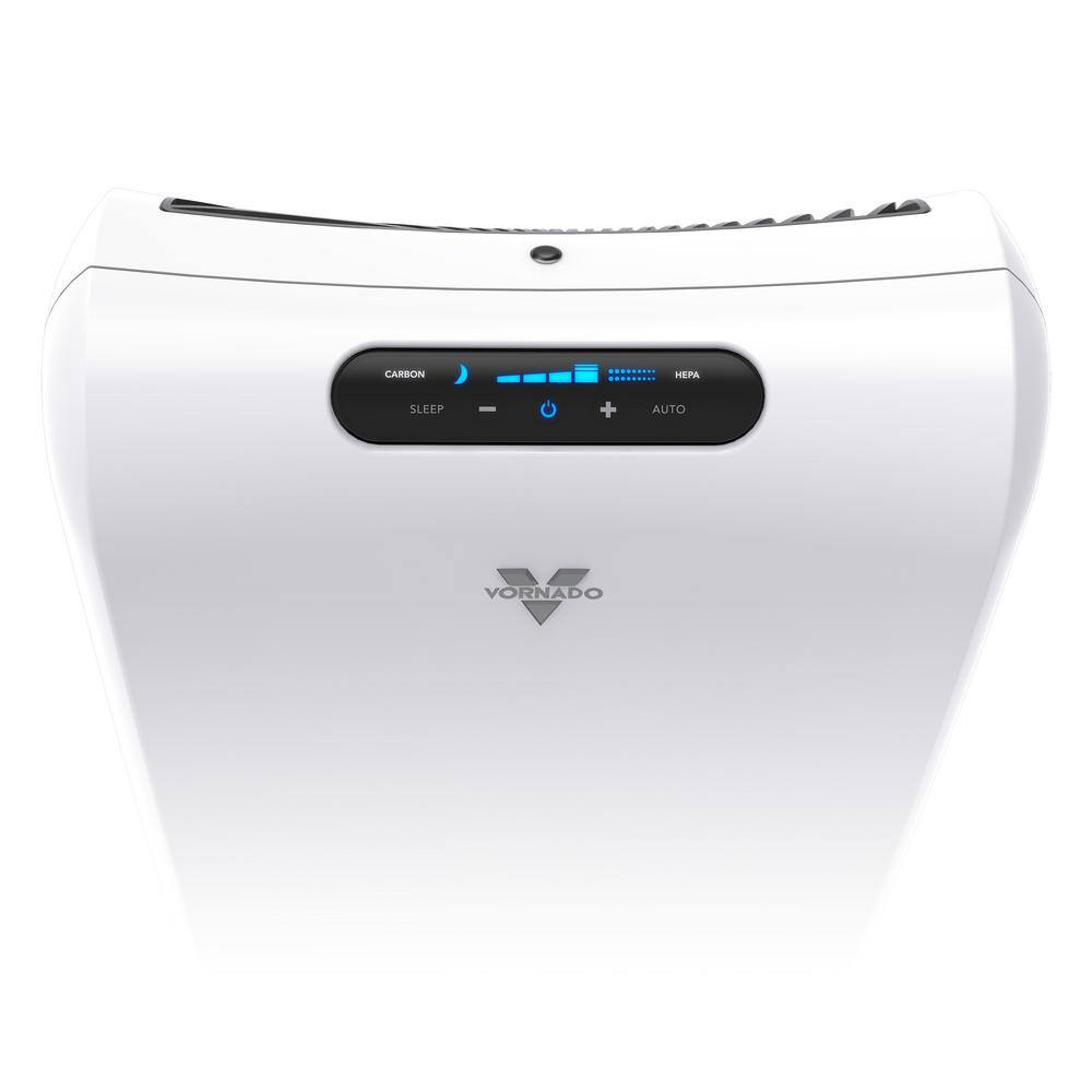 White HEPA and Carbon Filter Floor-Standing Air Purifier
