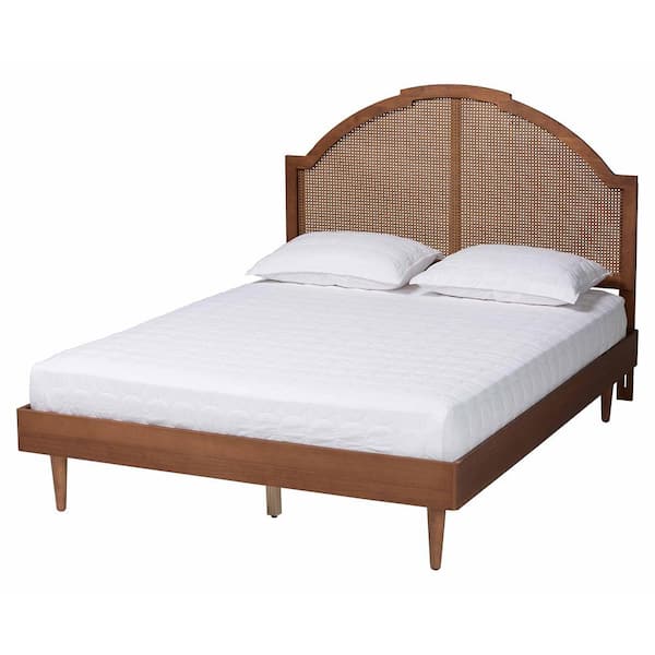 Baxton Studio Mendel Brown Wood Frame King Platform Bed