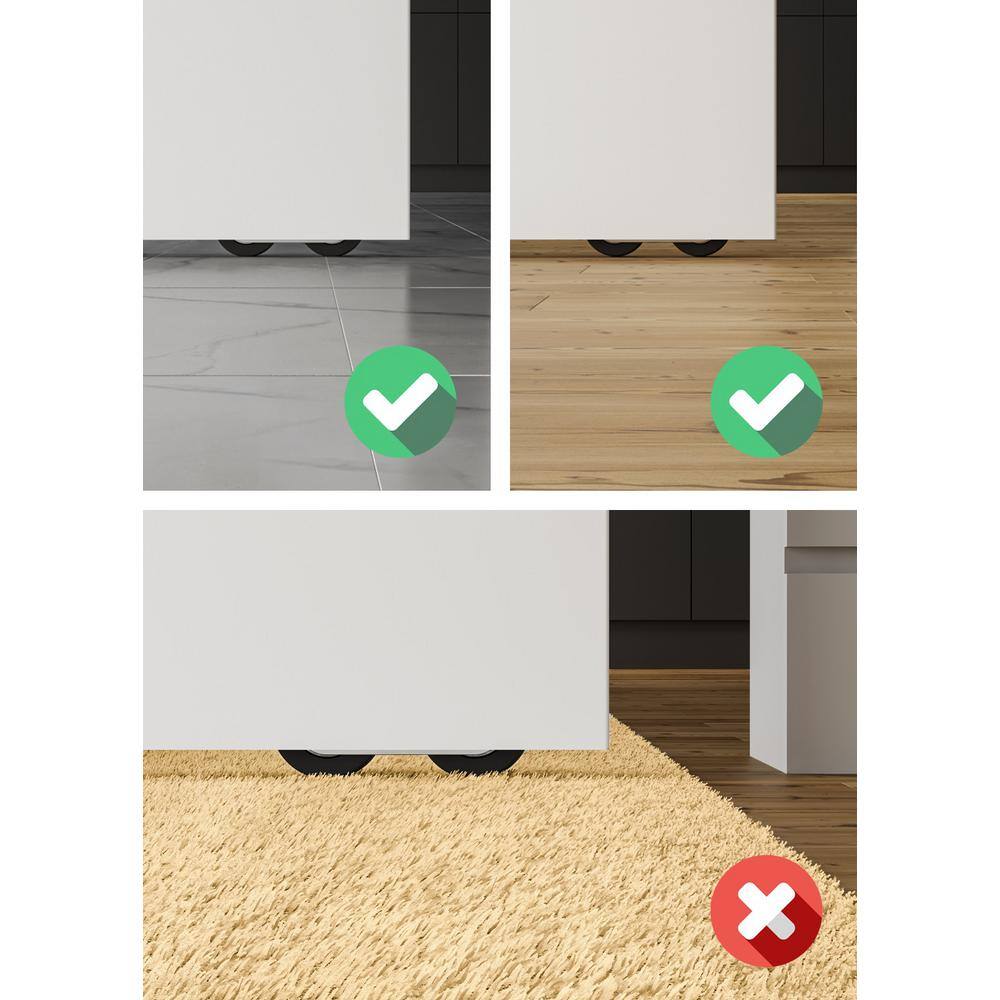 Snow White Composite Wood Sliding Barn Door Kit with Black Hardware