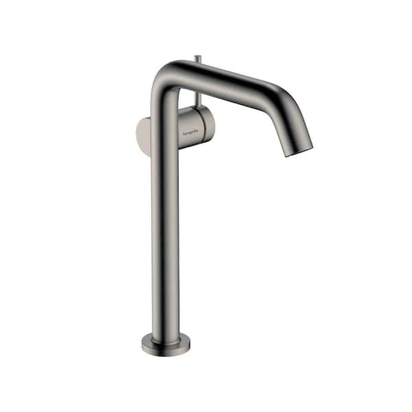 Tecturis S Single Handle Single Hole Bathroom Faucet in Brushed Black Chrome