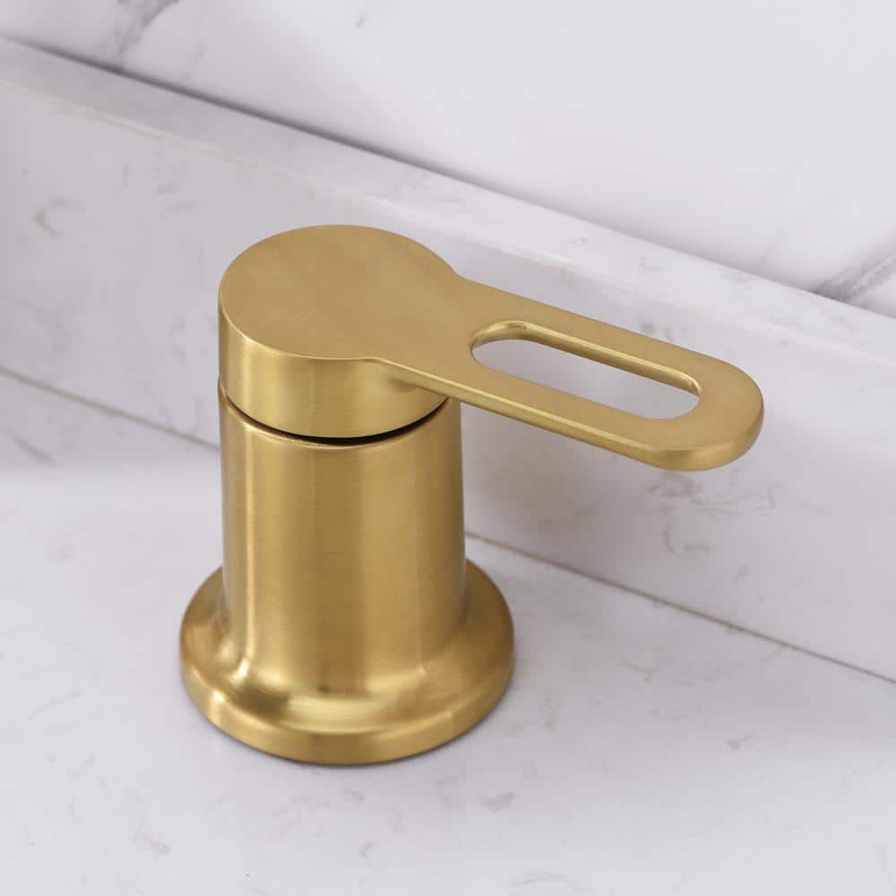 VividFall 8-inch Brushed Gold Widespread 2-Handle Bathroom Faucet
