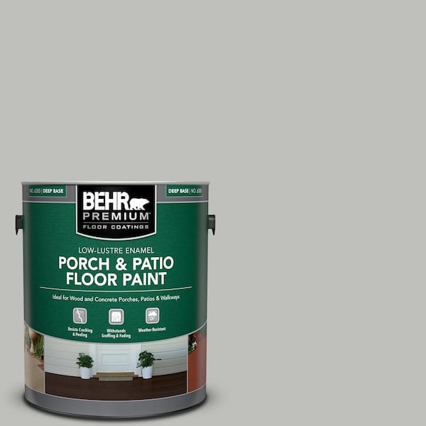 BEHR PREMIUM 1 gal. #PFC-62 Pacific Fog Low-Lustre Enamel Interior/Exterior Porch and Patio Floor Paint