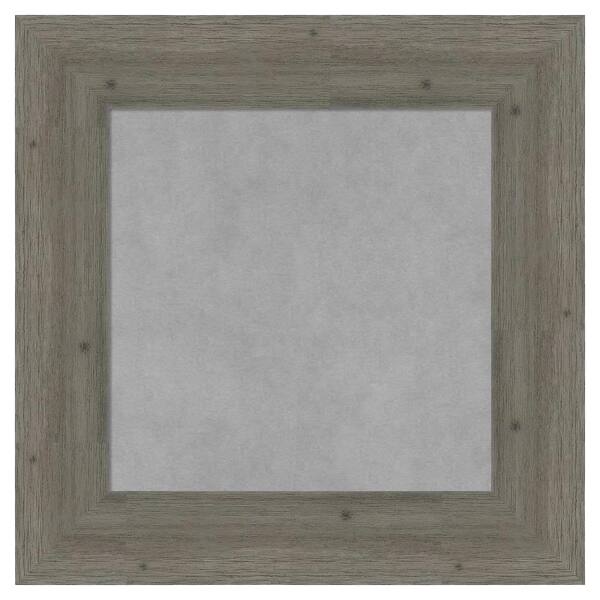 Amanti Art Fencepost Grey 23 in. x 23 in. Framed Magnetic Board