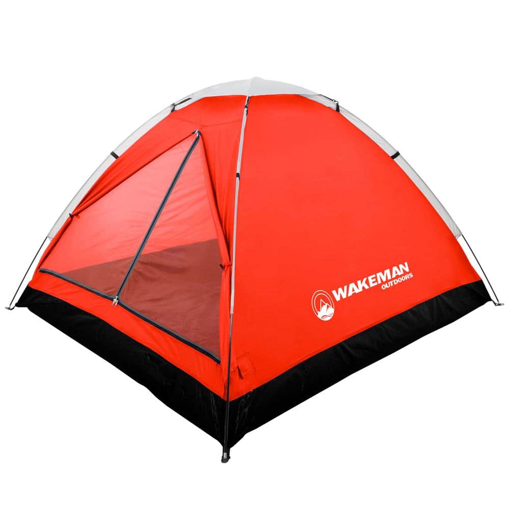Wakeman Outdoors 2-Person Red Dome Tent M470020 - The Home Depot