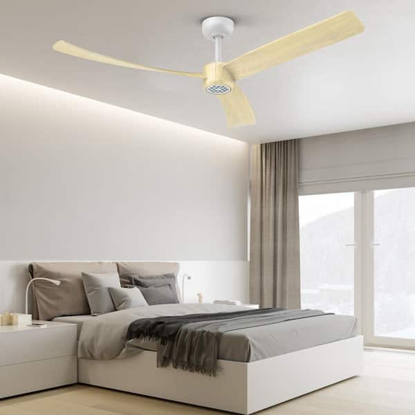 I3 52-inch, Indoor Ceiling Fan with Dimmable 3CCT LED, Quiet DC Motor and Reversible Blades,White Walnut Style