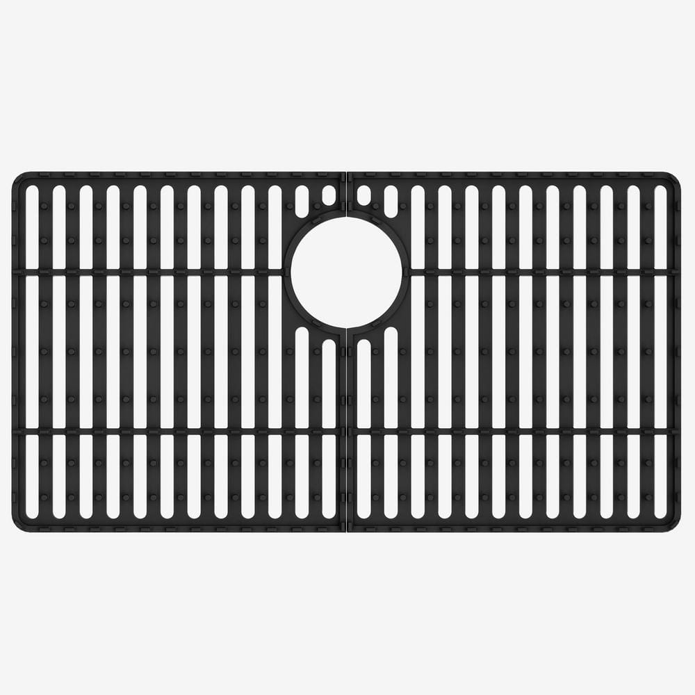 Matte Black Silicone Kitchen Sink Protective Grid