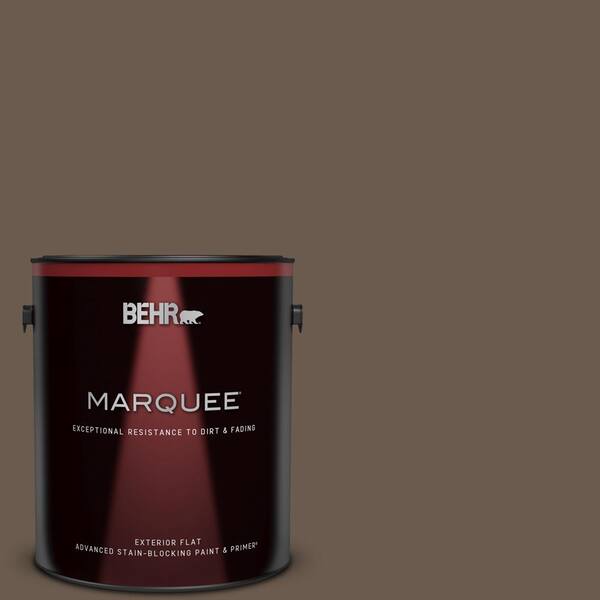 BEHR MARQUEE 1 gal. #PPU5-02 Aging Barrel Flat Exterior Paint & Primer