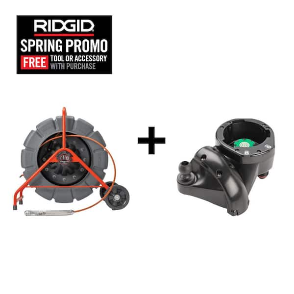 SeeSnake Standard Inspection Pipe/ Sewer Camera Reel (200 ft. Cable for 2-12 in. Lines) & CSx VIA Adapter Mount Bundle