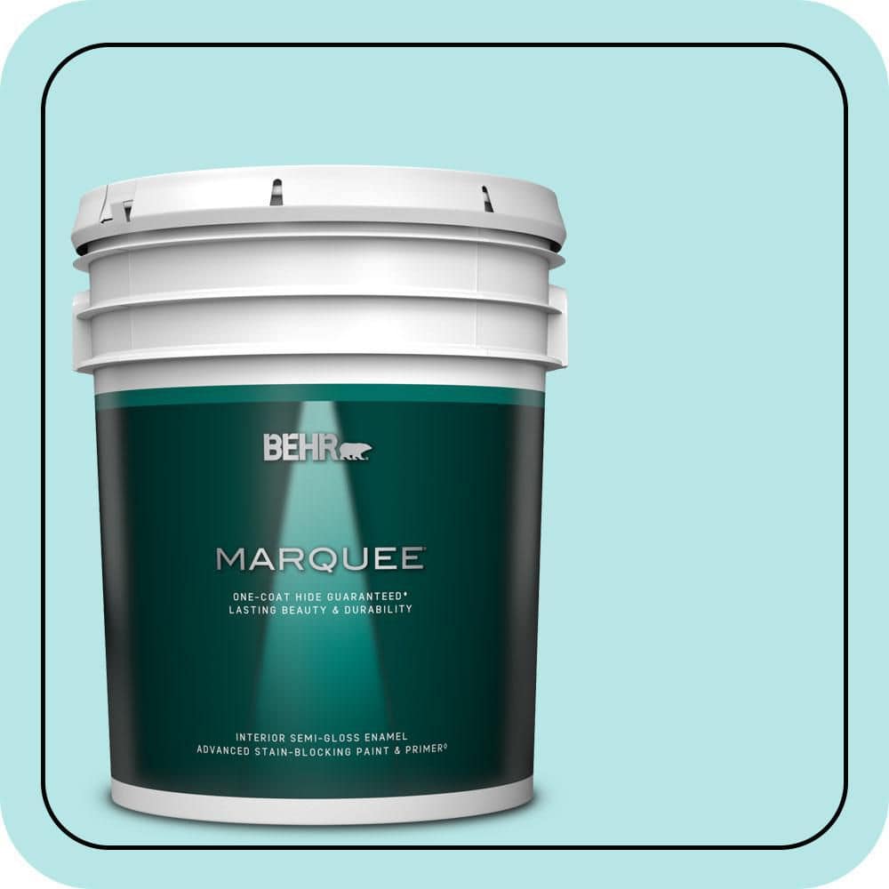 5 gal. #500A-2 Refreshing Pool Semi-Gloss Enamel Interior Paint & Primer price history on PriceWatchPro