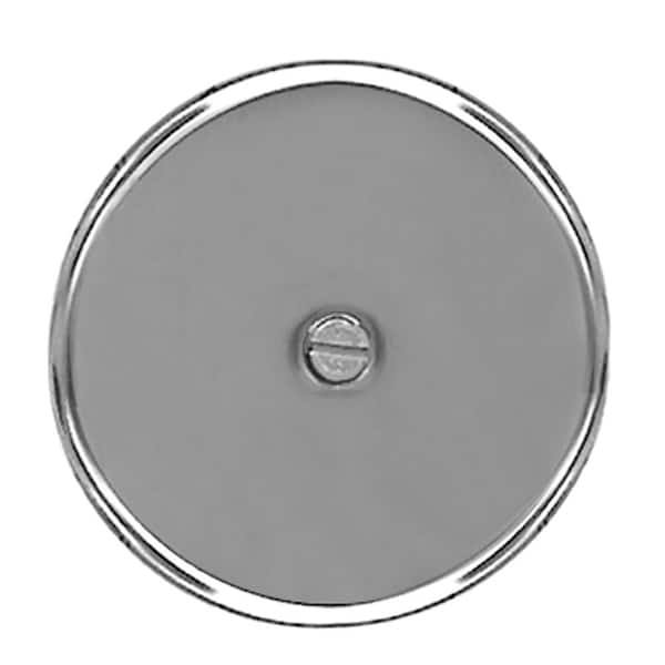 JONES STEPHENS 10 in. Stainless Steel Cleanout/Extension Cover Wall Mount with 4 in. Bolt