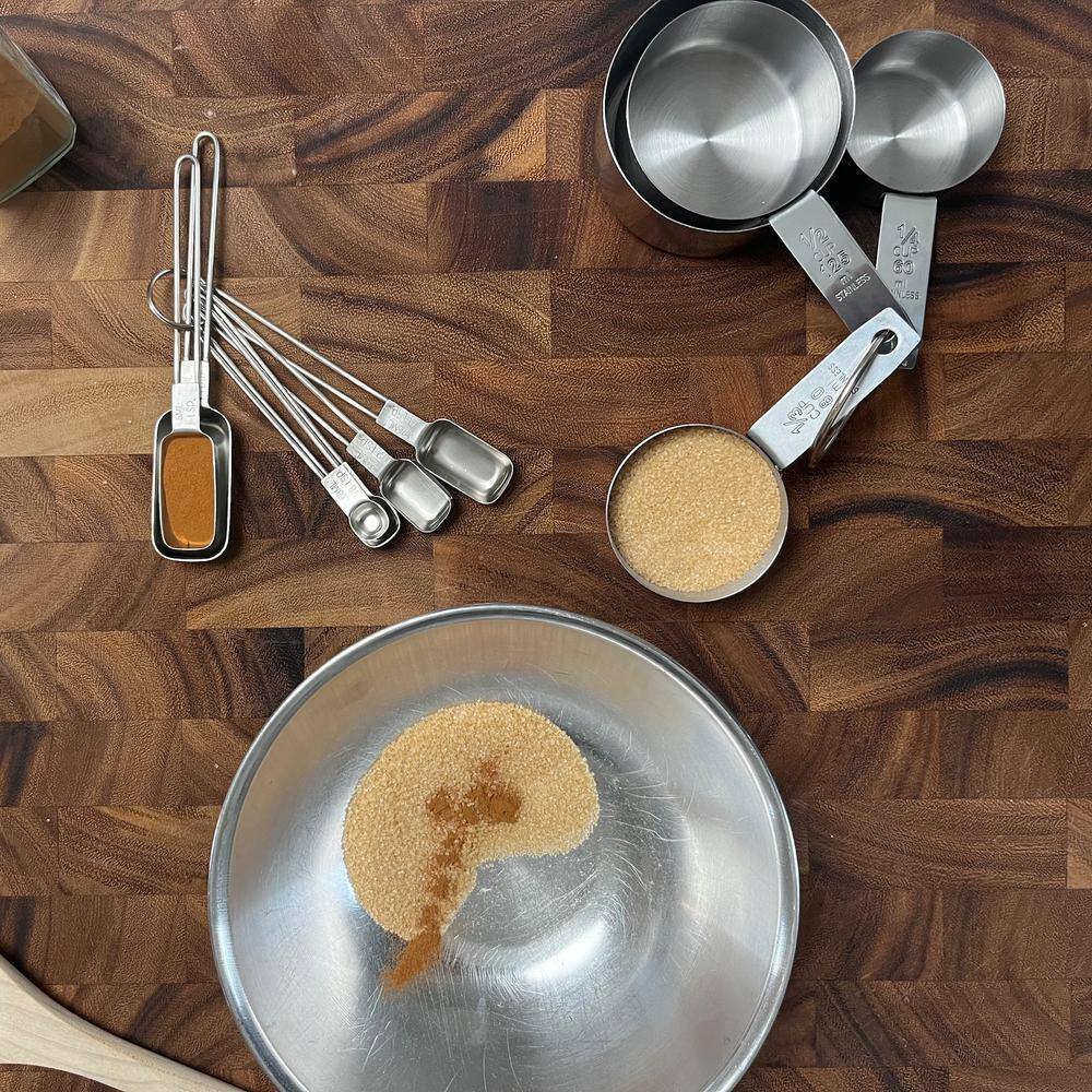 Stainless Steel Measuring Cup and Spoon Set, 10-Piece