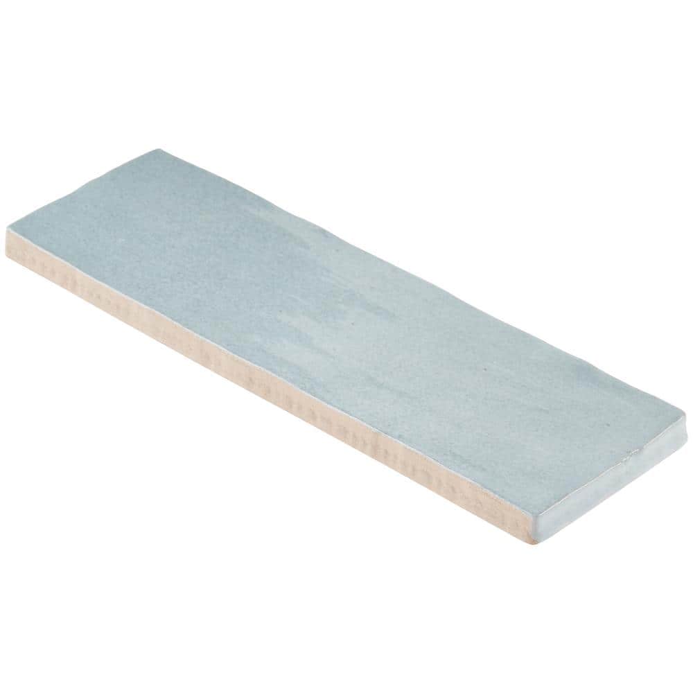Karma Turquoise 3 in. x 8 in. Polished Ceramic Wall Tile (36 pieces 5.38 Sq. Ft. / Case)