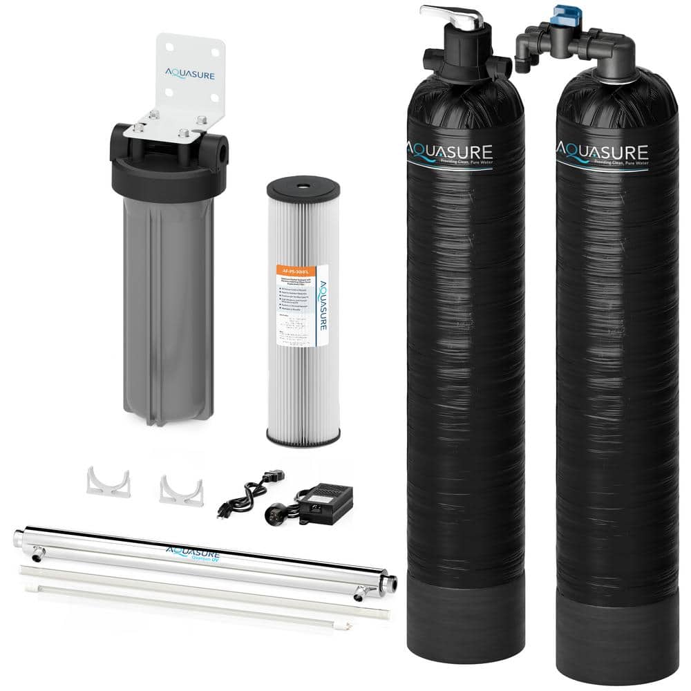 15-GPM Salt-Free Conditioning Whole House Water Treatment System, Pleated S