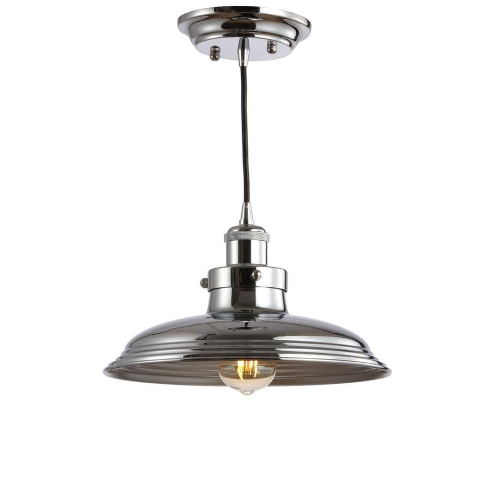 Bedford Rustic French Country Chrome Globe LED Pendant Light