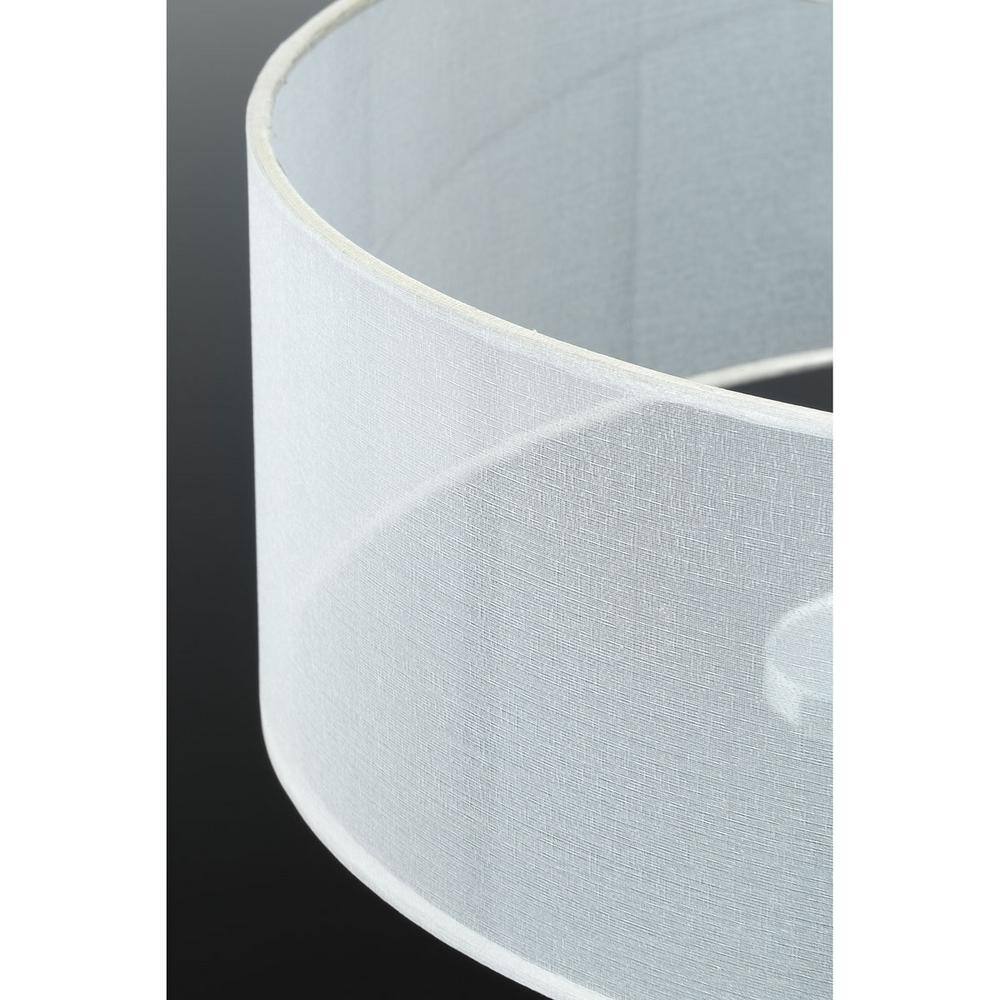 Polished Nickel 4-Light Pendant with Seeded Glass Shade