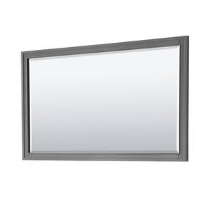 Margate 56 in. W x 33 in. H Framed Rectangular Bathroom Vanity Mirror in Dark Gray