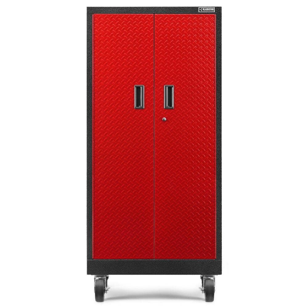 クラシックスタイル ダークレッドキャビネット Gladiator Premier 30 in. W x 65.25 H x 18 in. D Steel Freestanding
