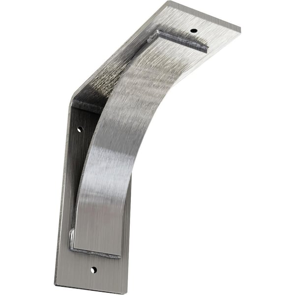 Ekena Millwork 3 in. x 8 in. x 8 in. Unfinished Morris Steel Bracket