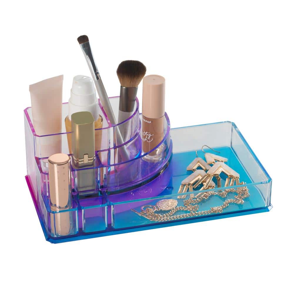 Ombre Lightweight Rectangular Plastic Makeup Organizer