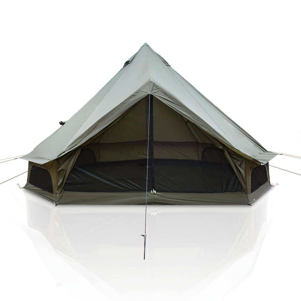 IMAGACFUN 4-Season 8-Person Waterproof Green 13.1 ft. Bell Tent