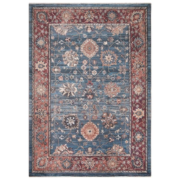 Concord Global Trading Pandora Collection Alexander Blue 7 ft. x 9 ft. Traditional Area Rug
