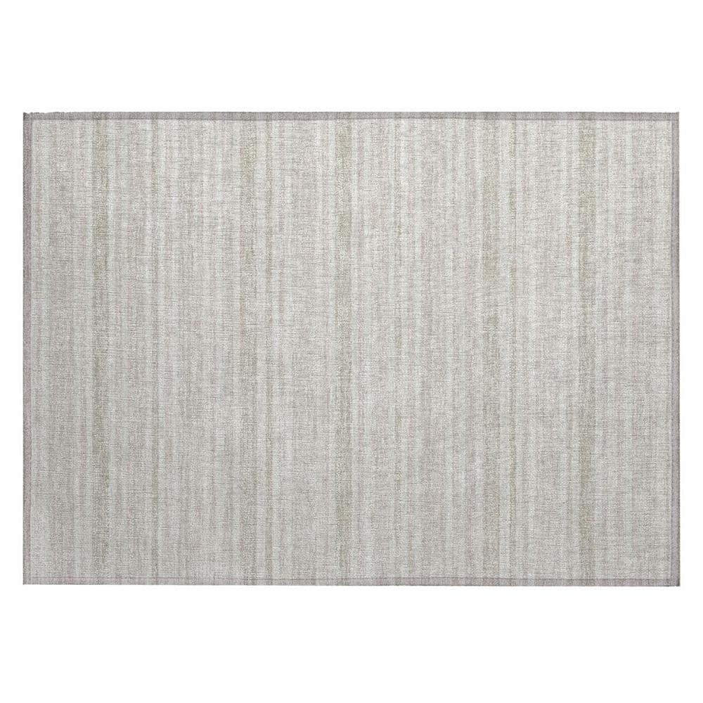 Ivory 2 ft. x 3 ft. Woven Striped Polyester Rectangle Indoor/Outdoor Area Rug price history on PriceWatchPro
