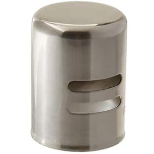 1-5/8 in. x 2-1/4 in. Solid Brass Air Gap Cap Only, Non-Skirted, Stainless Steel
