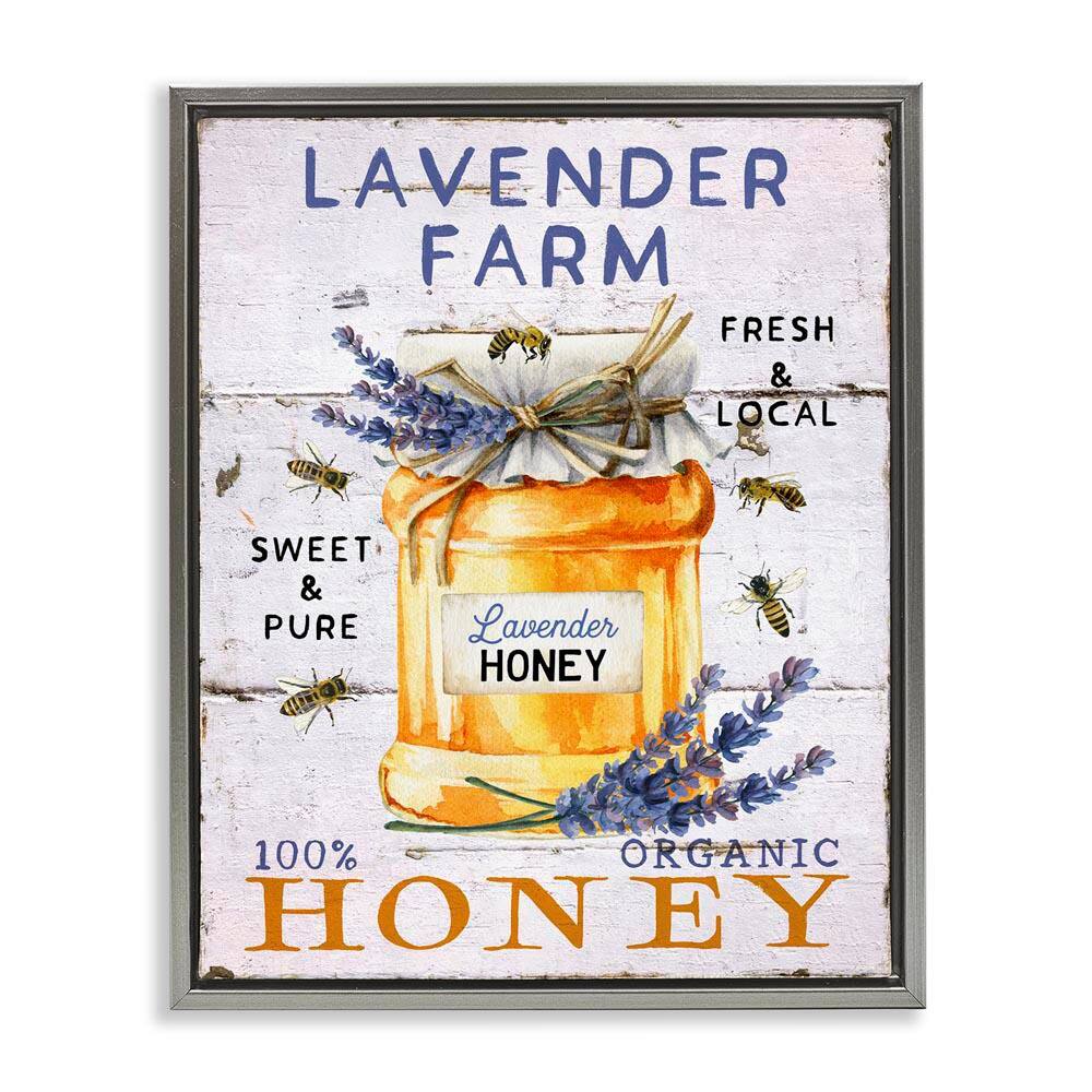 Lavender Honey Farmhouse by Creatif Belle Gray Floater Frame Animal Graphic Art Print 31 in. x 25 in. price history on PriceWatchPro