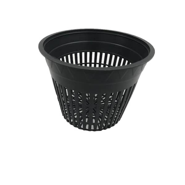 Viagrow 5 In. Black Black Plastic Net Pot V5net - The Home Depot